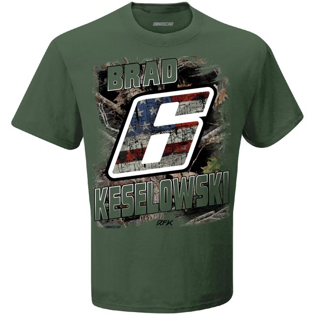 T-shirt patriotique RFK Racing Olive Brad Keselowski pour homme