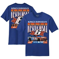 Men's Royal Brad Keselowski King's Hawaiian Soft Pretzel Bites Car T-Shirt