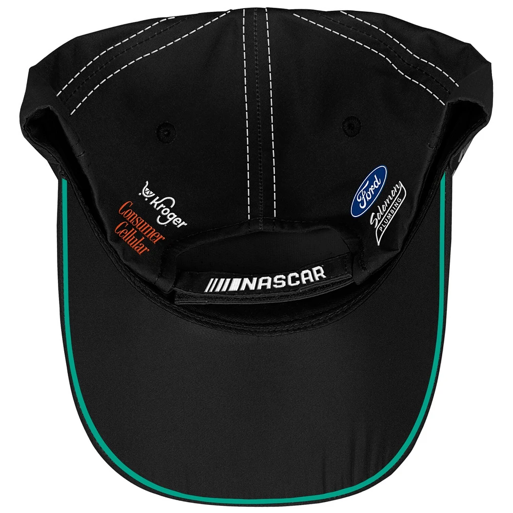 Unisex Checkered Flag Sports Black Brad Keselowski Blue Forge Alliance Uniform Adjustable Hat