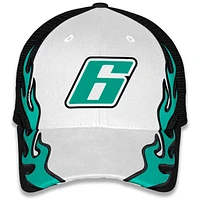 Casquette ajustable unisexe à damier noire Brad Keselowski BuildSubmarines.com Flame Trucker