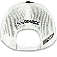 Casquette ajustable unisexe à damier Sports Black Brad Keselowski BuildSubmarines.com Sponsor Trucker
