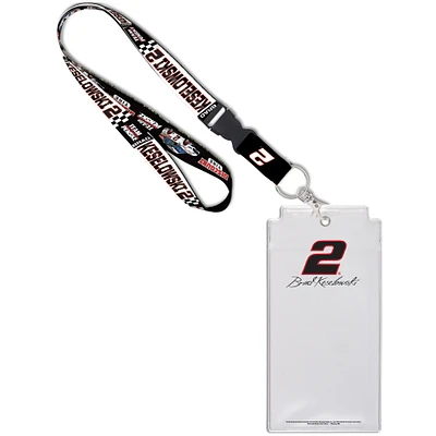 WinCraft Brad Keselowski Name and Number Credential Holder Lanyard