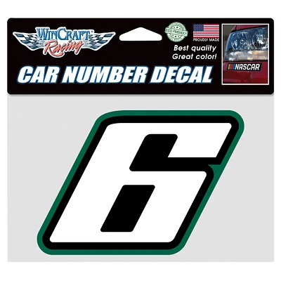 Autocollant numéro WinCraft Brad Keselowski