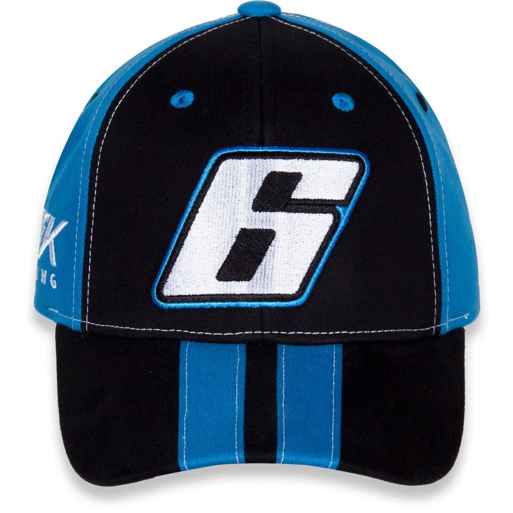 Youth RFK Racing Black/Light Blue Brad Keselowski Big Number Adjustable Hat