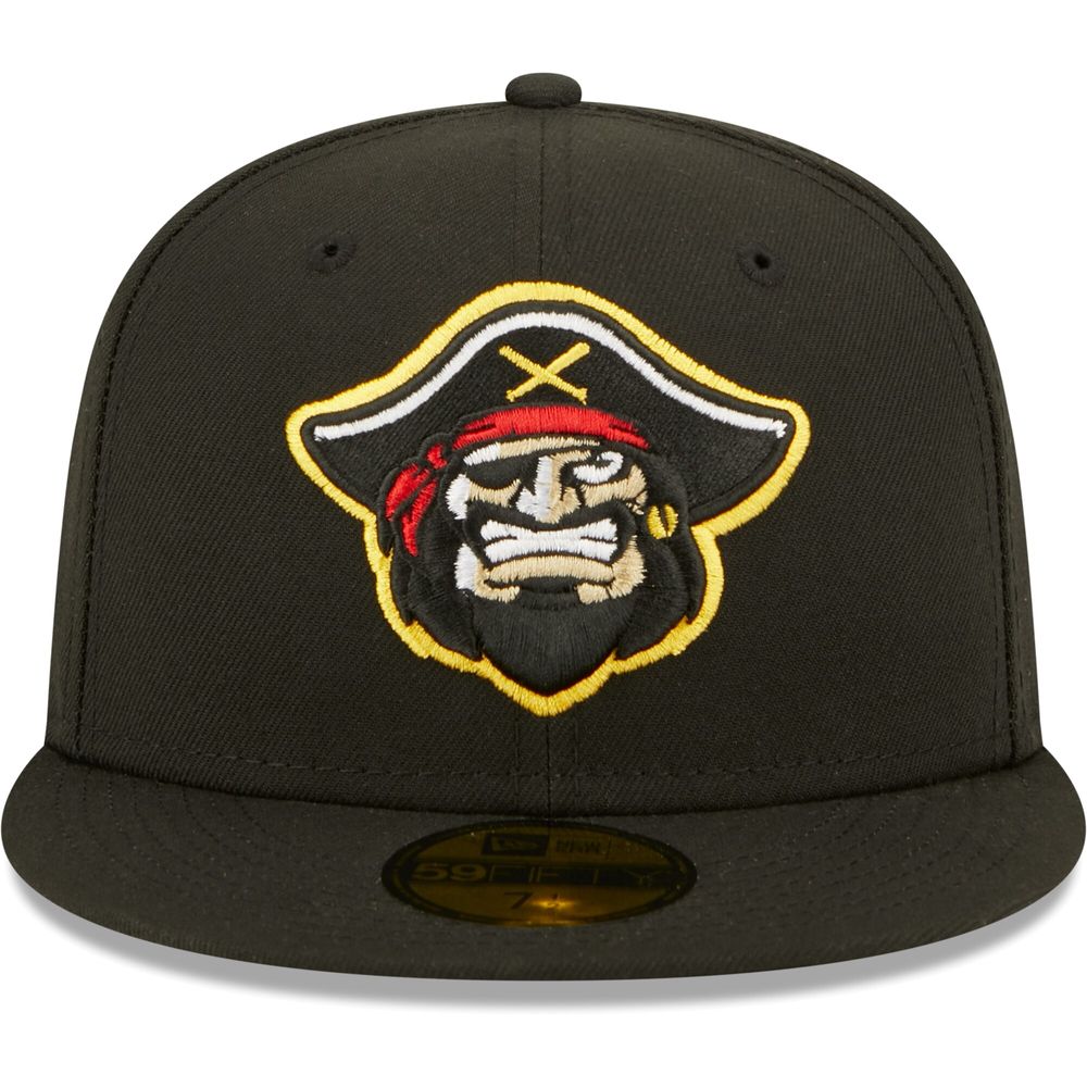 Men's New Era Black Bradenton Marauders Authentic Collection 59FIFTY Fitted Hat