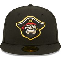 Men's New Era Black Bradenton Marauders Authentic Collection 59FIFTY Fitted Hat
