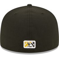 Men's New Era Black Bradenton Marauders Authentic Collection 59FIFTY Fitted Hat