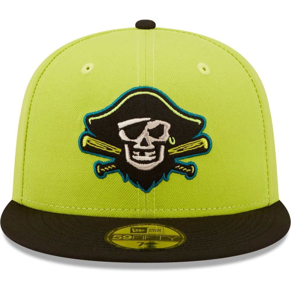 Men's New Era Green/Black Bradenton Barbanegras Copa De La Diversion 59FIFTY Fitted Hat