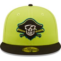 Men's New Era Green/Black Bradenton Barbanegras Copa De La Diversion 59FIFTY Fitted Hat