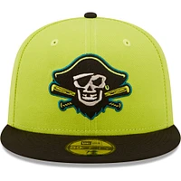 Men's New Era Green/Black Bradenton Barbanegras Copa De La Diversion 59FIFTY Fitted Hat