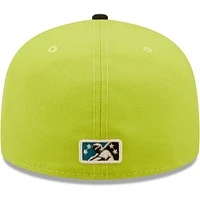 Men's New Era Green/Black Bradenton Barbanegras Copa De La Diversion 59FIFTY Fitted Hat