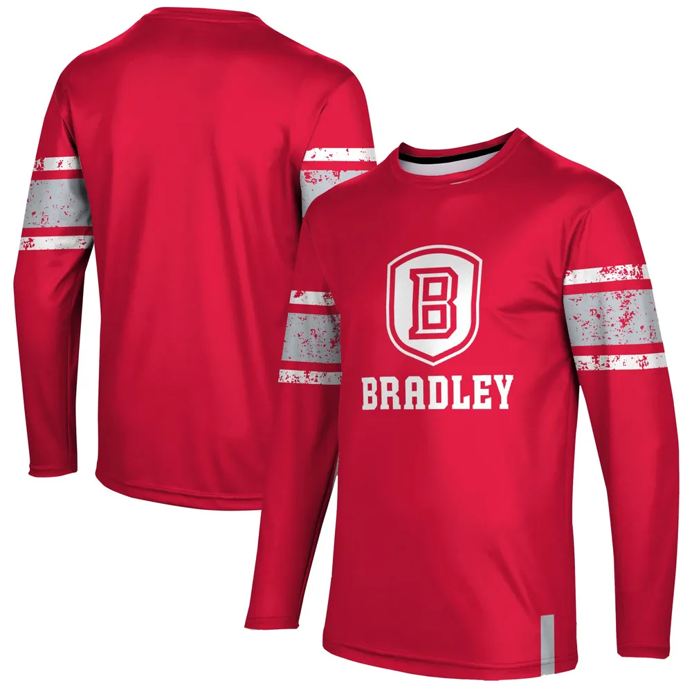 Lids Bradley Braves Long Sleeve T-Shirt - Red