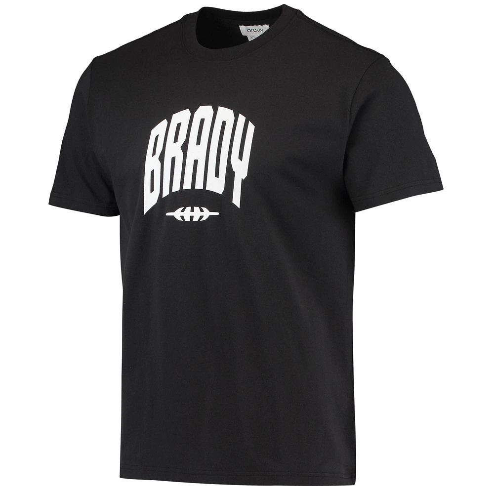 T-shirt universitaire noir BRADY pour hommes