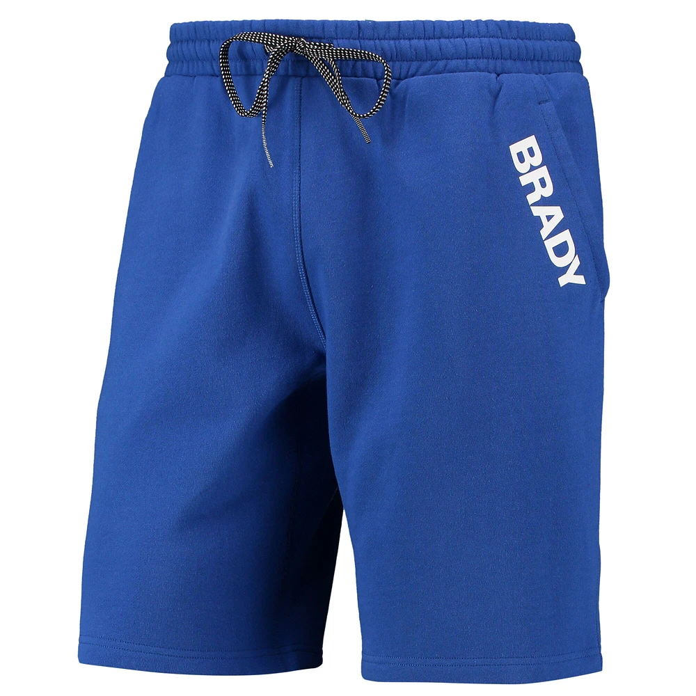 Brady - Short en polaire bleu Wordmark pour hommes