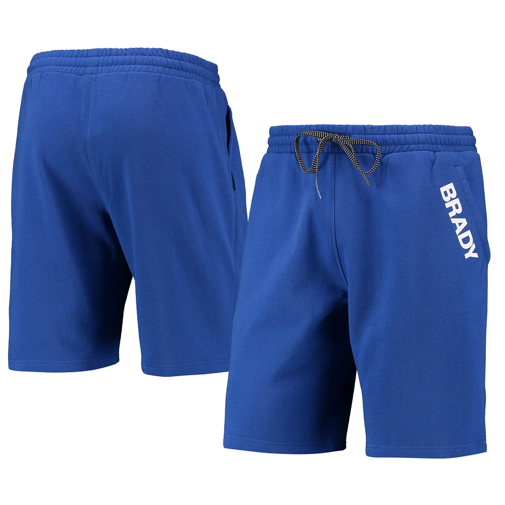 Brady - Short en polaire bleu Wordmark pour hommes