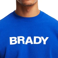 Brady Blue Wordmark Sweat-shirt pour hommes