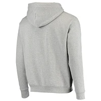 Sweat à capuche universitaire gris chiné BRADY pour hommes