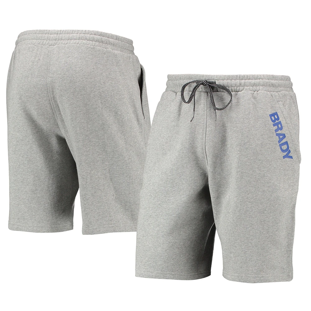 Short en polaire gris chiné BRADY pour hommes