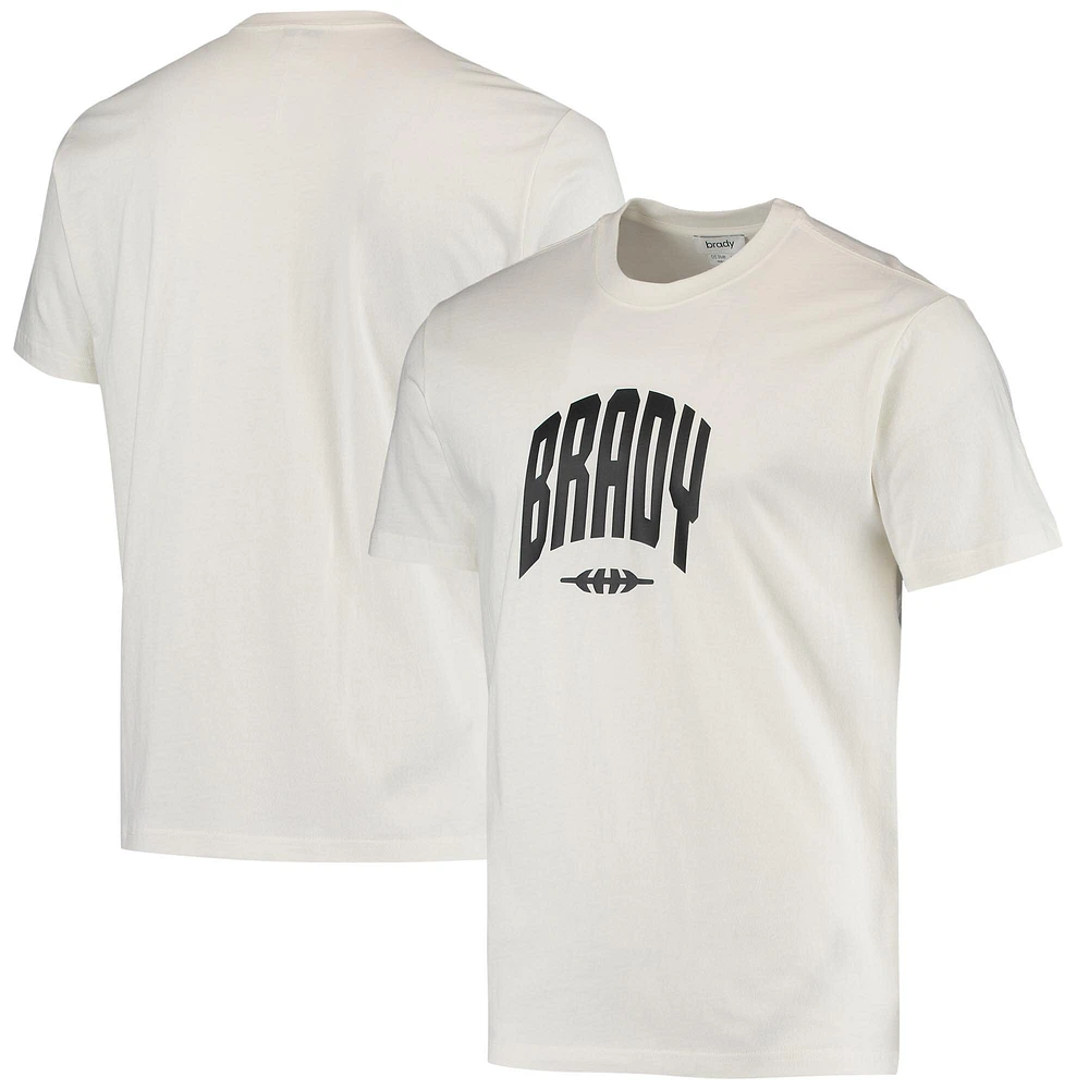 T-shirt universitaire blanc BRADY pour hommes