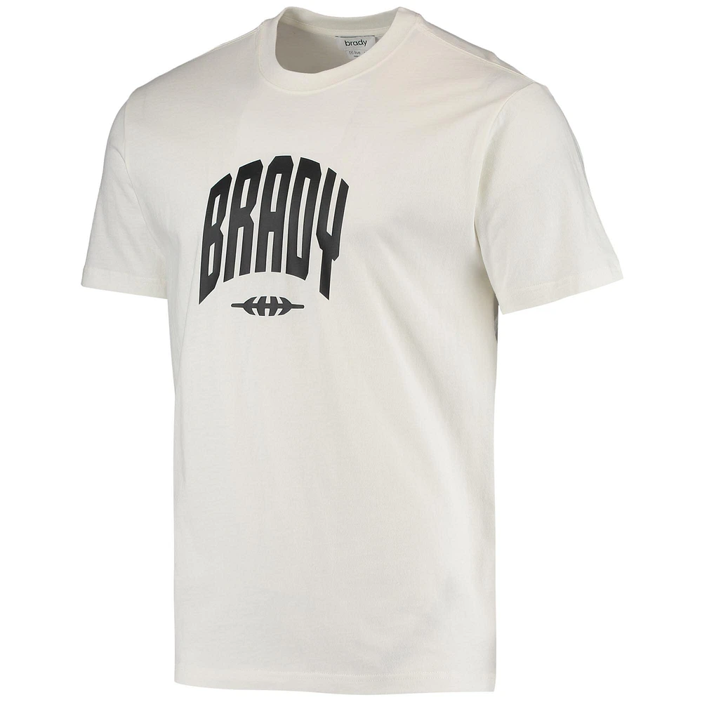 T-shirt universitaire blanc BRADY pour hommes