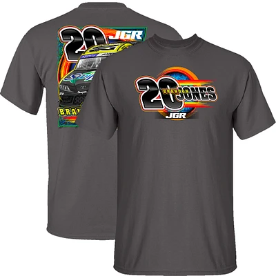 Men's Joe Gibbs Racing Team Collection  Charcoal Brandon Jones Menards Car T-Shirt