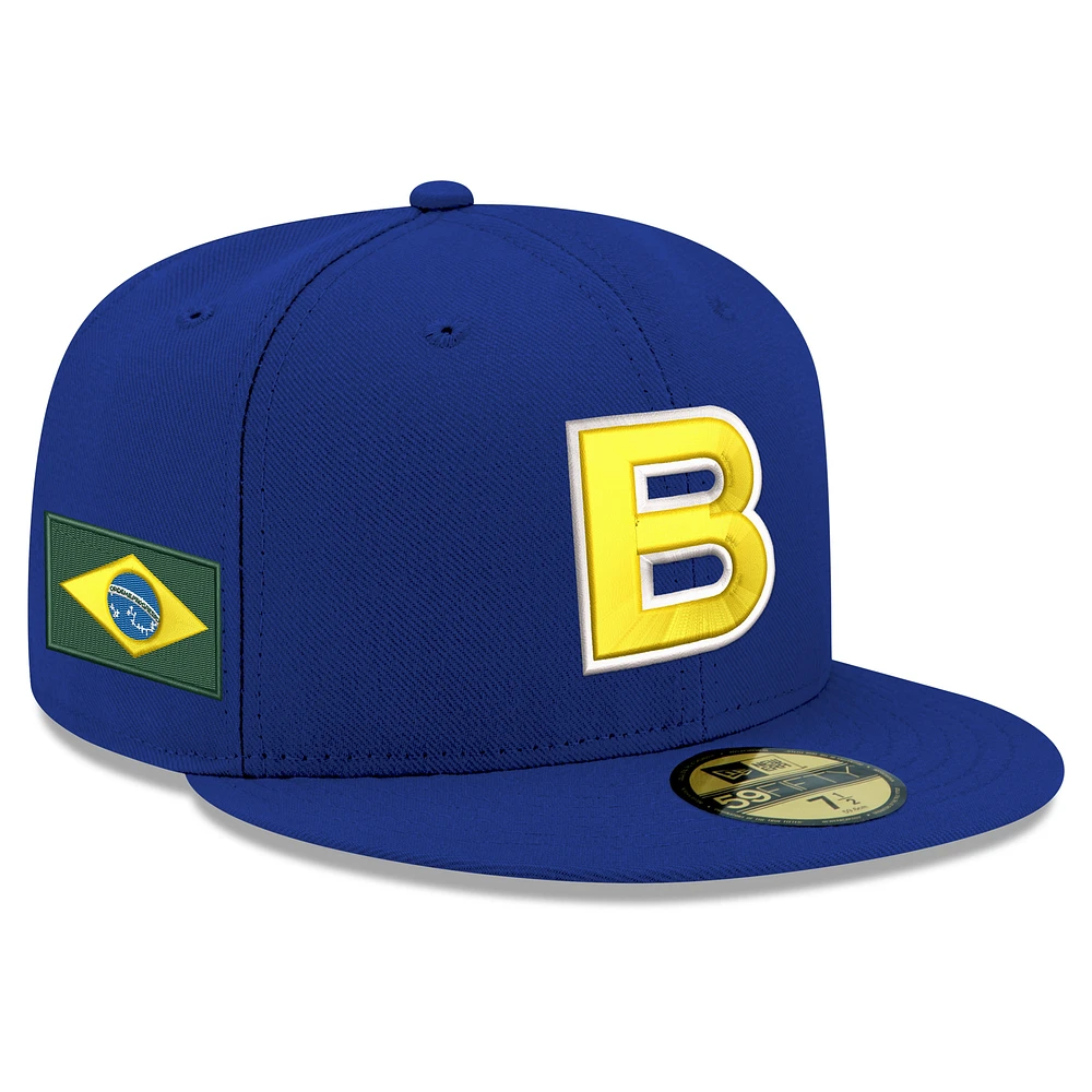 Men's New Era  Blue Brazil Baseball 2026 World Classic 59FIFTY Fitted Hat