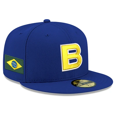 Men's New Era  Blue Brazil Baseball 2026 World Classic 59FIFTY Fitted Hat