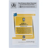Gabriel Martinelli Brazil National Team Autographed 2021-22 Panini Donruss Optic Rated Rookie #182 Beckett Fanatics Witnessed Authenticated 9/10 Rookie Card