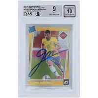Gabriel Martinelli Brazil National Team Autographed 2021-22 Panini Donruss Optic Rated Rookie #182 Beckett Fanatics Witnessed Authenticated 9/10 Rookie Card
