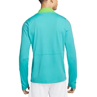 Men's Nike  Blue Brazil National Team 2024 Academy Pro Drill Performance Quarter-Zip Pullover Top