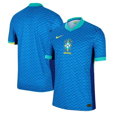 Men's Nike  Blue Brazil National Team 2024 Away Match Authentic Jersey