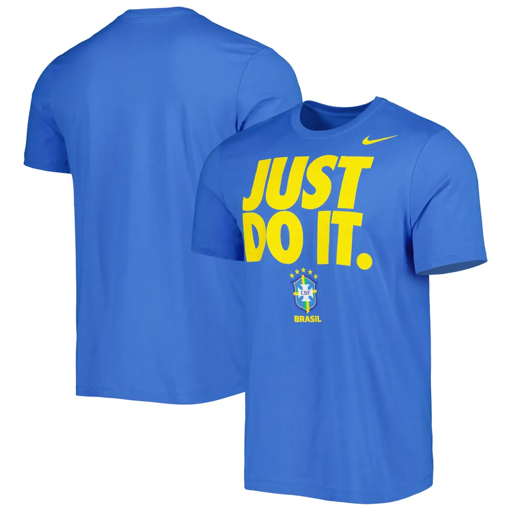 Lids Brazil National Team Nike Just Do It T-Shirt - Blue