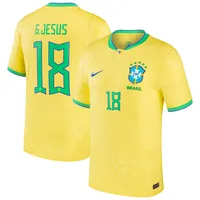 Nike 2022-23 Brazil Home Jersey - Yellow