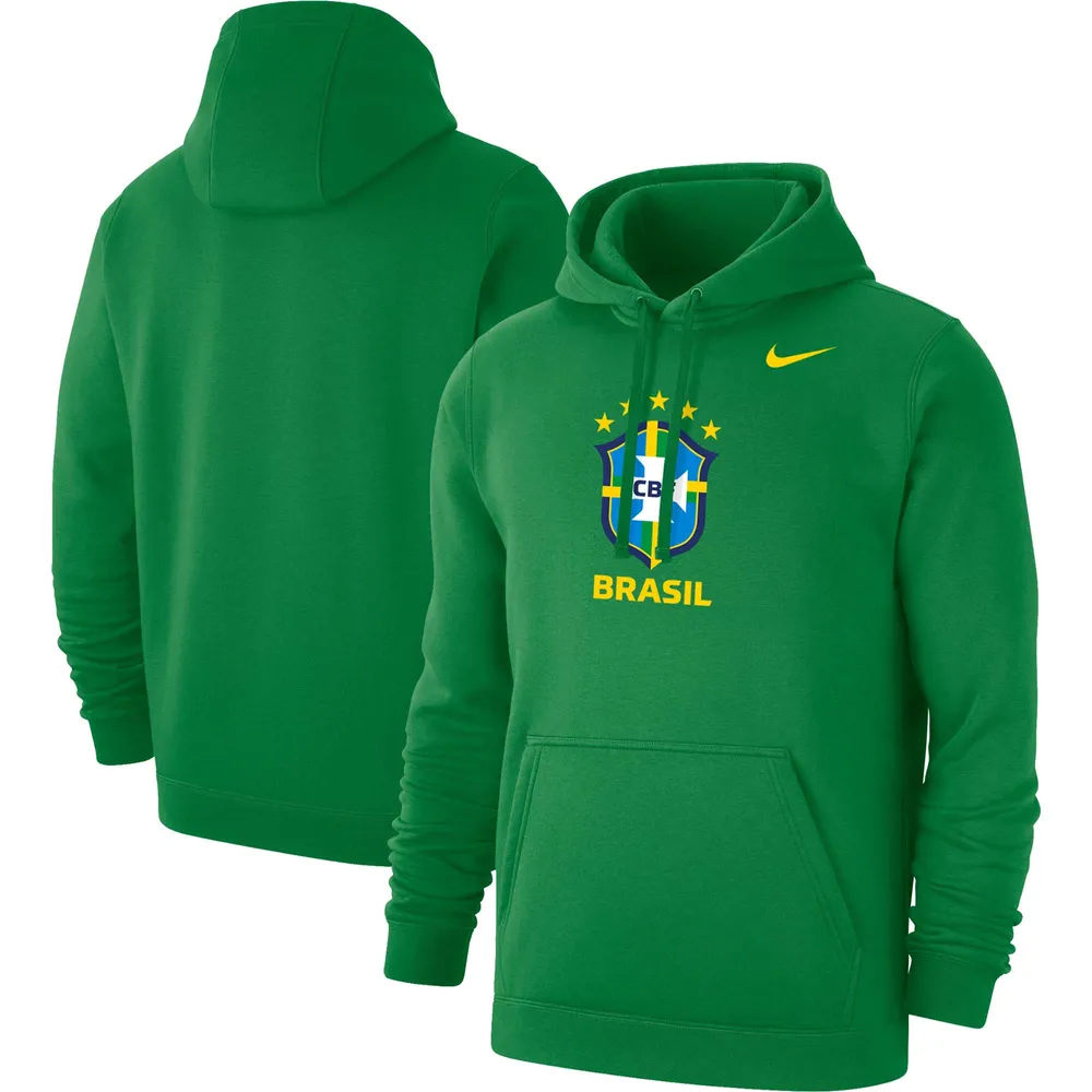 Lids Brazil National Team Nike Club Primary Pullover Hoodie - Green