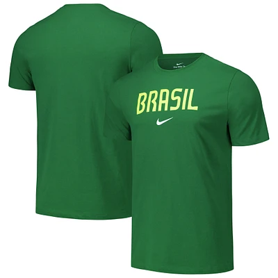 Men's Nike Green Brazil National Team Performance T-Shirt