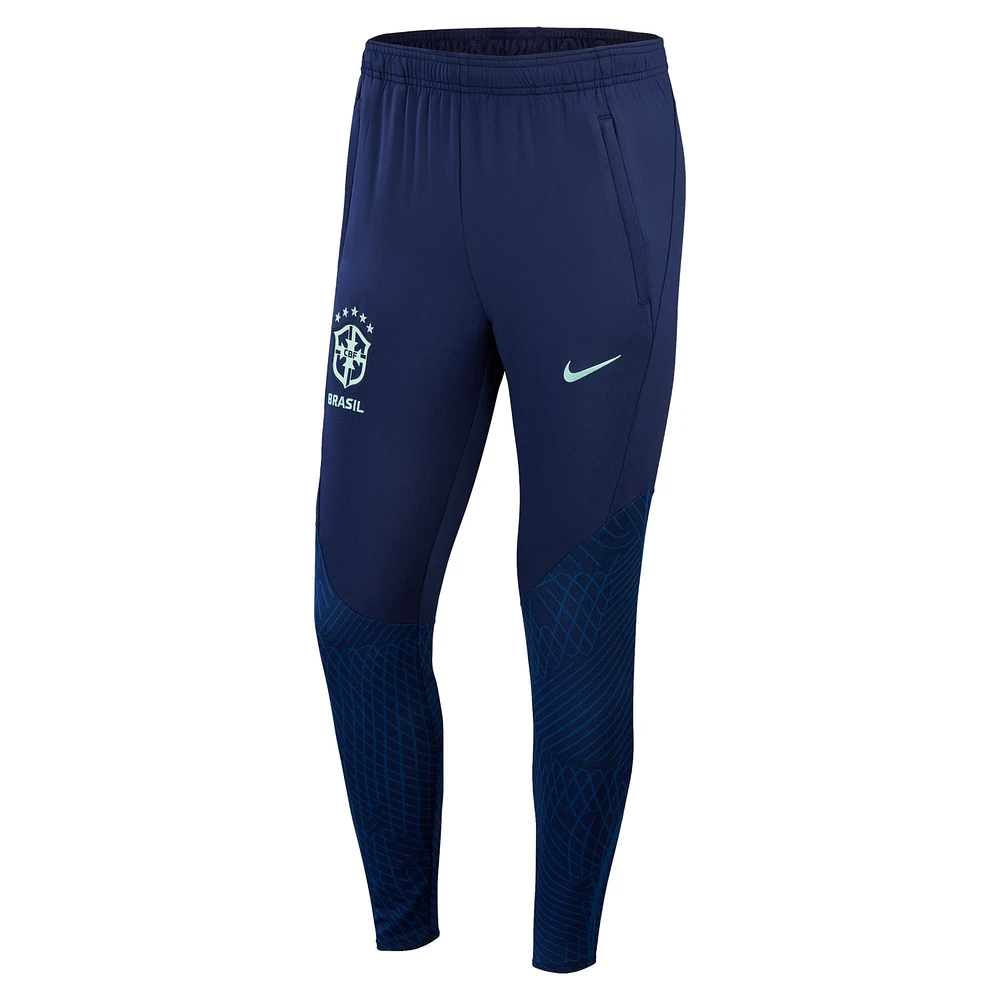 Pantalon de survêtement Nike pour homme, bleu marine, Strike, équipe nationale du Brésil