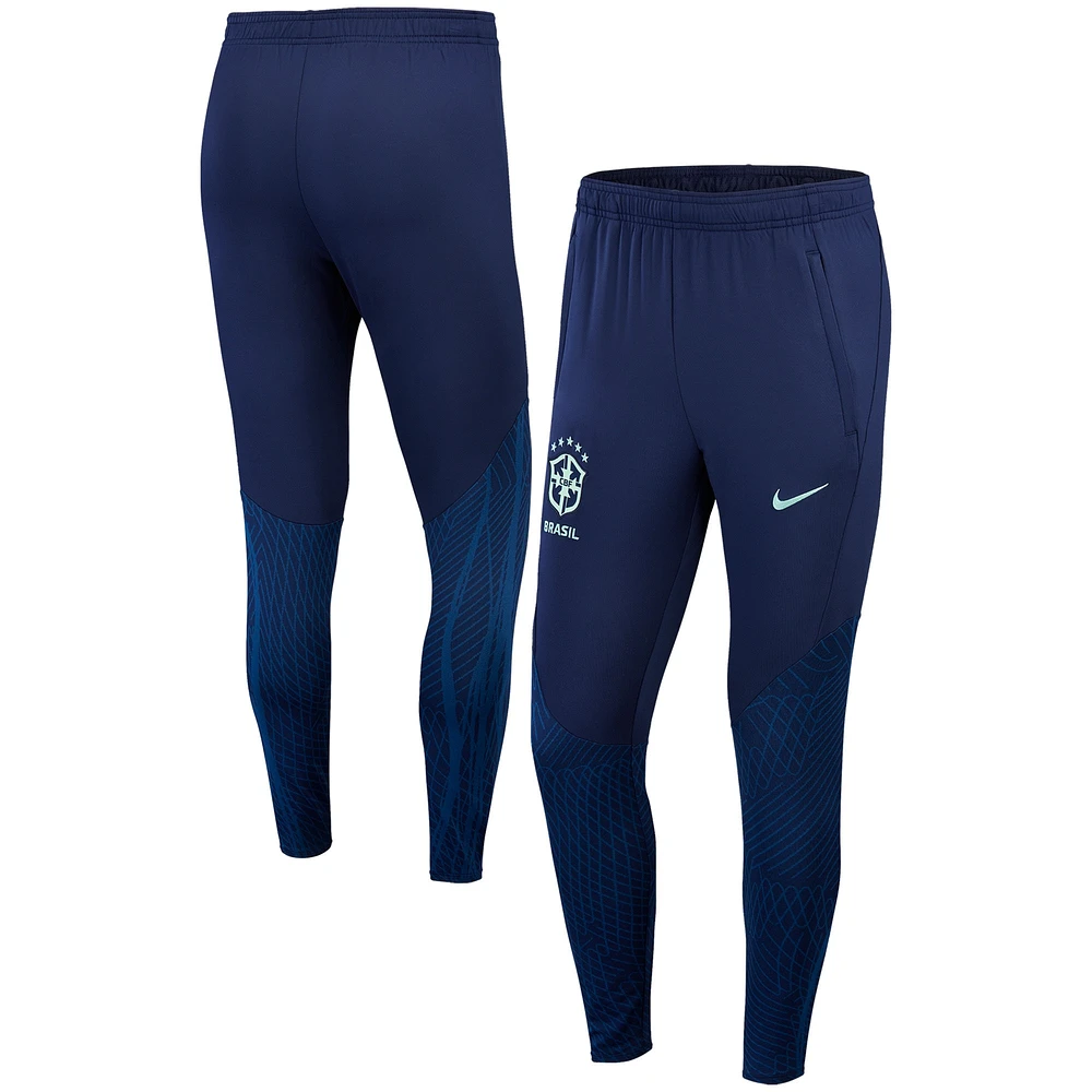 Pantalon de survêtement Nike pour homme, bleu marine, Strike, équipe nationale du Brésil