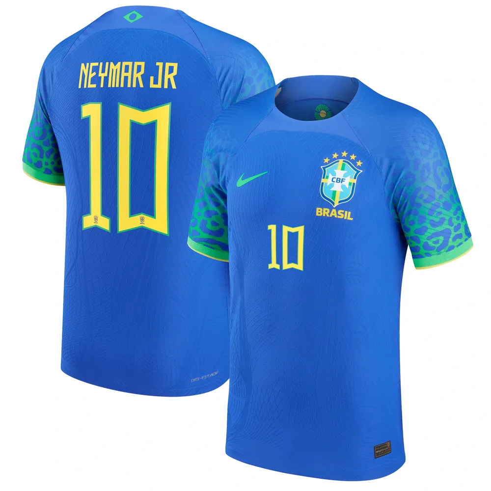 Neymar Jr. Brazil National Team Nike 2022/23 Away Vapor Match Authentic  Player Jersey - Blue