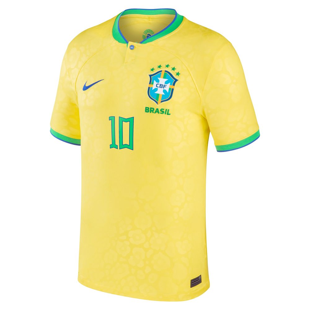 Brasil CBF Nike Jersey – Mens L – Nike Dri Fit – Yellow/Green