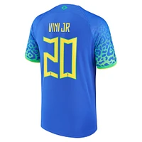 Maillot Homme Nike Vinicius Junior Bleu Brésil Équipe Nationale 2022/23 Réplique Extérieur