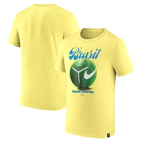 Men's Nike Yellow Brazil National Team Home Field T-Shirt