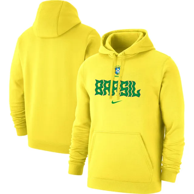 Brazil National Team Nike Club Primary Pullover Hoodie - Green