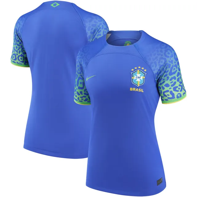 2023 Women Brazil Away Blue Jersey - Kitsociety