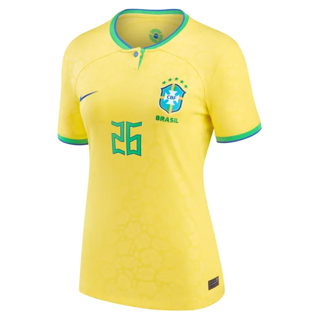 Men's Nike Gabriel Martinelli Yellow Brazil National Team 2022/23 Replica Home Jersey