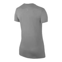 T-shirt de performance légendaire l'équipe nationale du Brésil Nike pour femme, gris chiné