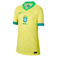 Youth Nike  Yellow Brazil National Team 2024 Home Replica Jersey