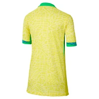 Youth Nike  Yellow Brazil National Team 2024 Home Replica Jersey