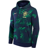 Men's Nike  Navy Brazil Women's National Team Club Fleece Pullover Hoodie