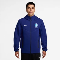 Sweat à capuche Nike Royal Brazil Tech Fleece entièrement zippé pour homme et femme