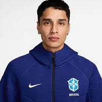 Sweat à capuche Nike Royal Brazil Tech Fleece entièrement zippé pour homme et femme